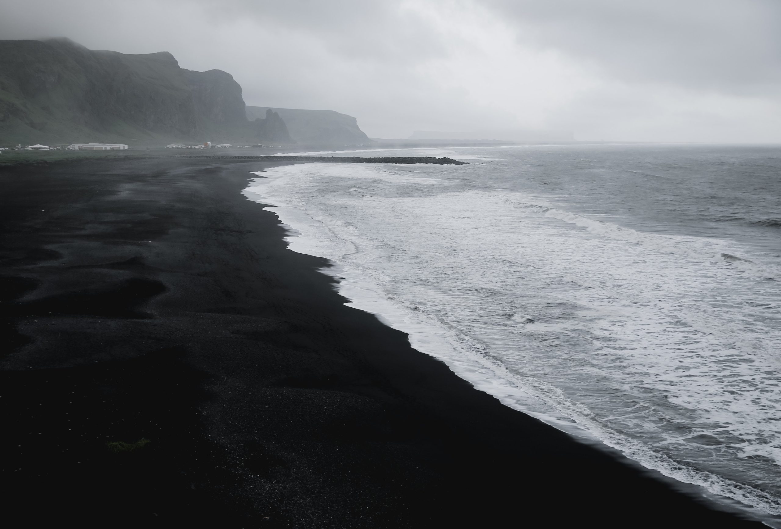 Stokksnes Beach, a black sand beach in Iceland